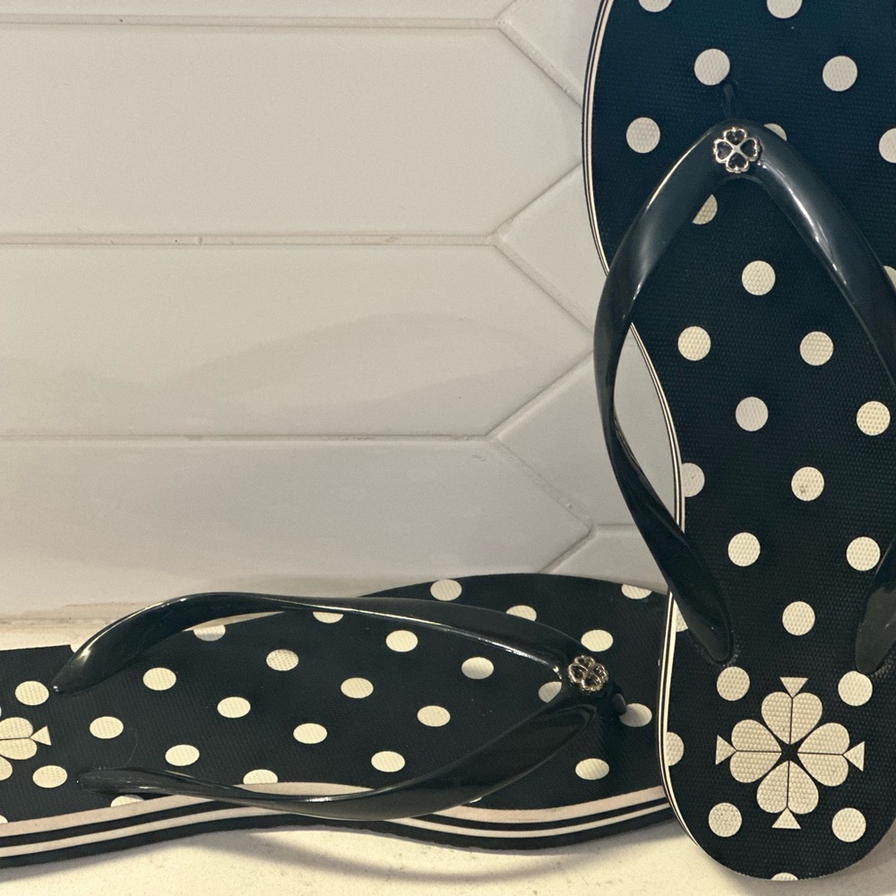 Kate Spade Polka Dot Flip Flops